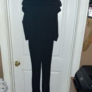 Chic Off-Shoulder Black Jumpsuit